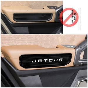 Kit d'installation de garnitures de protection extérieures en acier inoxydable noir mat pour Jetour Traveller T2 - Product Image 6