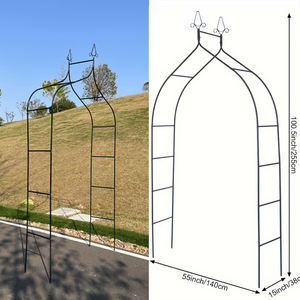 1 ensemble d'<span class=keywords><strong>arche</strong></span> <span class=keywords><strong>de</strong></span> jardin en acier, support d'<span class=keywords><strong>arche</strong></span> <span class=keywords><strong>de</strong></span> mariage, ballons, décoration d'activités <span class=keywords><strong>de</strong></span> plein air, décoration <span class=keywords><strong>de</strong></span> fête d'anniversaire - Product Image 1