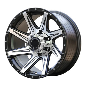 Jantes en alliage de voiture de couleur noire <span class=keywords><strong>15</strong></span> 16 17 18 <span class=keywords><strong>pouces</strong></span> Cool cinq rayons 4x4 vente en gros roues en fonte pour SUV - Product Image 2