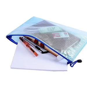 Custom Pencil Pouch Transparent Pencil Bags Soft Pvc Plastic Pen Case Pen Bag For Students