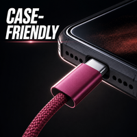 Câble USB C vers USB C Premium 240W PD à charge rapide avec puce E-Marker intelligente, cordon d'alimentation tressé en nylon pour MacBook, iPad, Samsung S24 Ultra