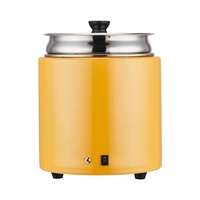 Yolecen Commercial électrique chauffe-soupe en acier inoxydable isolé petit déjeuner bouillie chauffage hôtel marmite Buffet électrique