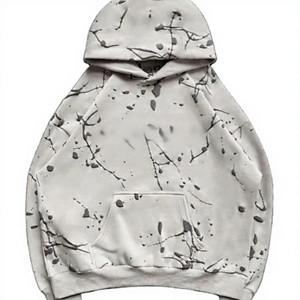 Sweat à capuche en polaire à pois pour homme 2026 – Nouvelle collection, écologique, imperméable, streetwear, hip-hop, décontracté, pour le bureau, entièrement personnalisable - Product Image 3
