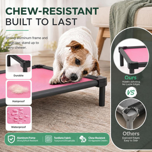 <span class=keywords><strong>Lit</strong></span> surélevé pour chien en aluminium de haute qualité, <span class=keywords><strong>lit</strong></span> pour chien surélevé personnalisé avec cadre métallique - PVC, Teslin et tissu Oxford - Product Image 4