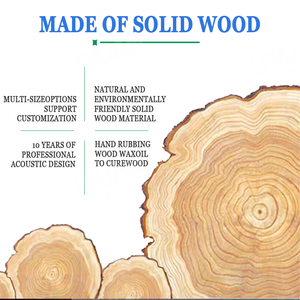 Difusores acústicos de madera maciza de diseño moderno Trampa de estudio de sonido de baja frecuencia con basstraps Corner - Product Image 4