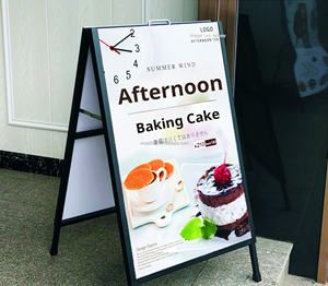 Présentoir de panneau d'affichage vertical en métal KT Board Sign Stand Affiche de <span class=keywords><strong>recrutement</strong></span> Présentoir au sol Panneau publicitaire - Product Image 3