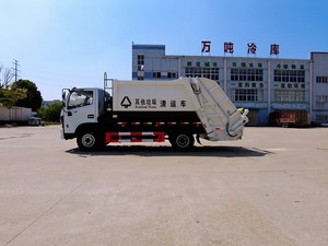 Camion compacteur de déchets Dongfeng, camion de transport de déchets, camion de collecte de déchets de 9 tonnes - Product Image 3