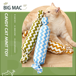 Juguetes para gatos Since Hi Relieve Boredom <span class=keywords><strong>Catnip</strong></span> Lino Simulación Pescado Bebé gato Dientes Gatito Tease <span class=keywords><strong>CAT</strong></span> Stick Suministros para mascotas - Product Image 5