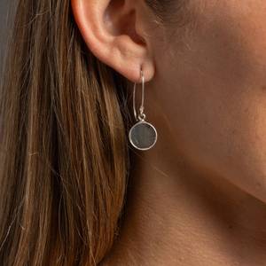Long Labradorite Drop <b>Earrings</b> 925 Sterling Silver Ear Wires Statement Gemstone Jewelry Gift For Women - Product Image 1