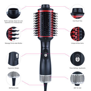 3 IN 1 <span class=keywords><strong>Brosse</strong></span> à air chaud en une étape 1200w multi styler Sèche-<span class=keywords><strong>cheveux</strong></span> Volumizer Air Straightener Thermal Oval Brush - Product Image 6