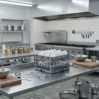 Cesto Organizador Multifuncional de Plástico para Copos, Tigelas e Pratos para Cozinha, Hotel e Serviço de Catering