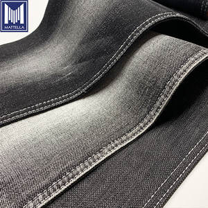 綿100% ブラック 韓国風 キャバルリーツイル 生デニム生地 メンズ/レディース ジーンズ・ジャケット用 織物 - Product Image 6