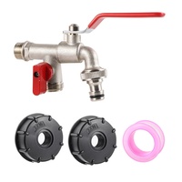Raccord de remplacement pour robinet de jardin IBC Tank S60X6 1/2\", vanne, adaptateur de tuyau pour réservoir d'eau