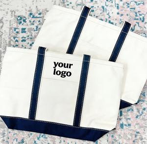 High Quality Eco-friendly Printed Reusable Beach Tote <b>Bag</b> Natural Style Canvas Medium Size Boat Design MFine Brand for Vacation - Product Image 3