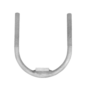 Boulon <span class=keywords><strong>en</strong></span> <span class=keywords><strong>U</strong></span> robuste OEM personnalisé avec plaque galvanisée <span class=keywords><strong>pour</strong></span> <span class=keywords><strong>fixation</strong></span> de câbles sur poteaux utilitaires - Product Image 5
