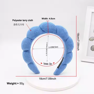 Bandeau Nuage Doux en Peluche pour Femmes et Filles, Idéal pour le Lavage Quotidien et le Nettoyage du Visage, Disponible en Plus de 20 Couleurs - Product Image 3