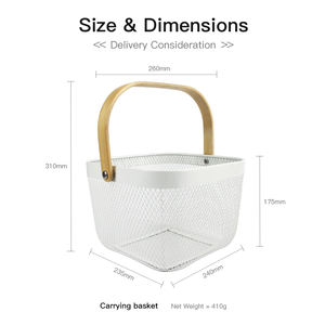 Nouveauté Panier à légumes et à fruits en fer <span class=keywords><strong>de</strong></span> grande taille - Product Image 3