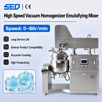 Machine d'émulsification et d'homogénéisation automatique sous vide 50L en acier inoxydable 316 à cisaillement élevé, facile à utiliser