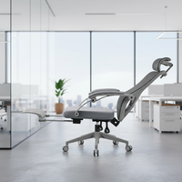 Fauteuil de bureau moderne haut de gamme, confortable, pivotant, de direction, de luxe, ergonomique, en maille, réglable en hauteur, avec repose-pieds – Vente en gros