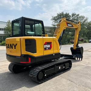 Nouvelle pelle sur chenilles compacte SY55U à oscillation zéro de 5,5 tonnes pour projets de canalisations urbaines et municipales - Product Image 2
