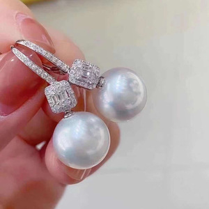 WENCHI S925 Argent DIY Accessoires en perles Plateau vide avec perles de 8-12 mm Crochet d'oreille Bijoux chinois à la mode Modèle 11534 - Product Image 4