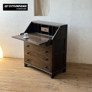 Table de toilette de luxe haut de gamme en <span class=keywords><strong>bois</strong></span> massif écologique, style antique, avec 4 tiroirs et 5+ armoires de rangement pour salon - Product Image 4