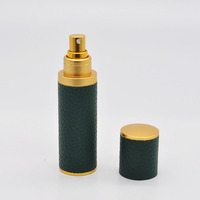 Atomiseur en cuir de luxe OEM haut de gamme 5ml 10ml 15ml, Atomiseur de parfum de remplacement de voyage, Atomiseur rechargeable de voyage à pompe