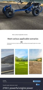 Xe Go Kart giải trí động cơ 196CC 4 thì 6.5HP, phanh thủy lực phía sau, yên ngồi đệm dày, vận hành êm ái - chất liệu thép bền, thoải mái, sử dụng xăng. - Product Image 3