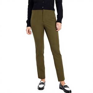 Pantalones Chinos de Mezcla de Algodón de Alta Calidad al por Mayor, Pantalones Formales Casuales de Golf para Mujer, Exportación de Proveedor de BD - Product Image 2