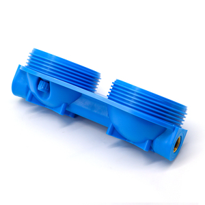 Boîtiers de <span class=keywords><strong>filtre</strong></span> à eau pour toute la <span class=keywords><strong>maison</strong></span>, conception à double étage, bleus, 10"*2.5", avec port standard en laiton, clé de serrage et fixation murale - Product Image 3