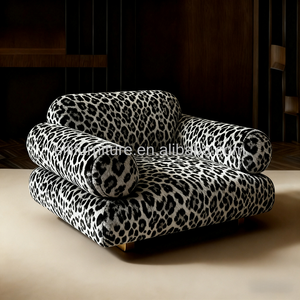 Sang Trọng Nhà Khách Sạn Sảnh Ấm Cúng Ngựa Vằn Mô Hình Ghế Sofa Đơn Ghế Bọc Phòng Khách Giọng Giải Trí Cánh Tay Ghế Cho Trang Trại - Product Image 2