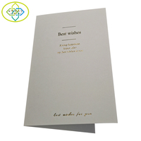 Logo personnalisé, nouveau produit, carte de vœux de luxe, feuille d'or, cartes de vœux
