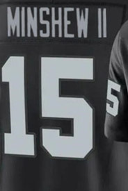 2024 noir blanc nouveau maillot de football américain cousu 15 Minshew II 89 Brock Bowers 94 <span class=keywords><strong>Wilkins</strong></span> - Product Image 6