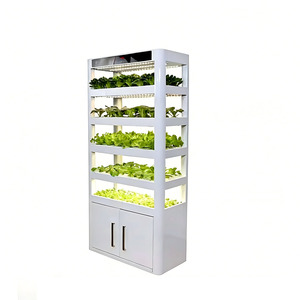 Machine <span class=keywords><strong>de</strong></span> germination intelligente Elite 220W, 400 sites <span class=keywords><strong>de</strong></span> culture, irrigation par flux et reflux, 20 lumières LED, structure en acier au carbone, pour pépinière moderne - Product Image 1