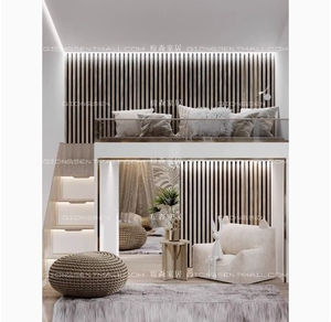 Design d'intérieur de <span class=keywords><strong>chambre</strong></span> d'adolescent <span class=keywords><strong>moderne</strong></span> Lit mezzanine pour <span class=keywords><strong>adulte</strong></span> style avec canapé <span class=keywords><strong>Chambre</strong></span> d'enfants avec grille - Product Image 2