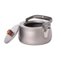 Bouilloire en titane 800 ml avec poignée en fil de titane, ustensile de cuisson ultraléger pour le camping