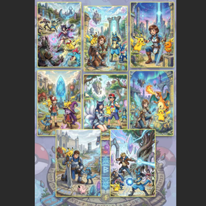 DL Pokemond X Rune Battle Artboard Shikishi, Lámina Decorativa de Pared de Edición Limitada con Lámina Dorada, Juego de Cartas Coleccionable, Juego de Mesa, Regalo de <span class=keywords><strong>Anime</strong></span> - Product Image 2