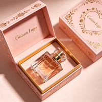Boîte rigide de parfum pour la Saint-Valentin, biodégradable, fournie par l'usine, boîtes magnétiques de luxe avec impression de logo