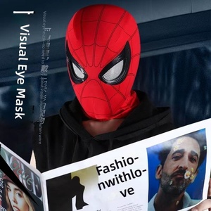 Maschera da Supereroe con Occhi Mobili, Regolabile, per Cosplay, per Bambini/Adulti, Maschera di <span class=keywords><strong>Spiderman</strong></span> - Product Image 3