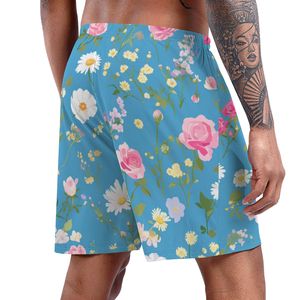 Image personnalisée Vêtements de maison décontractés pour hommes Short de pyjama au genou avec logo personnalisé Taille XL Coton doux en soie avec motif de dessin animé imprimé Vêtements de nuit - Product Image 5