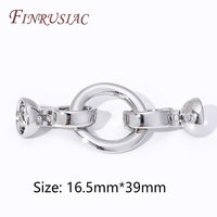 Connecteurs en laiton plaqué or 18 carats avec fermoirs ronds en perles pour la fabrication de bracelets et colliers DIY, accessoires et fournitures de bijouterie