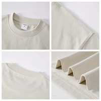 T-shirt ample vintage 100 % coton épais 400 g, personnalisable avec logo, vente en gros, style streetwear américain rétro