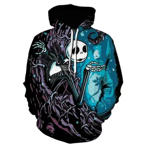 2023 Halloween Gift Nightmare Before Christmas 3D Printed Hoddies For Men Casual Hoodies Streetwear Hooded Sweatshirts
