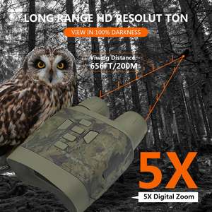 4Kナイトビジョン双眼鏡NV4000ナイトビジョンゴーグル3 'スクリーン5Xデジタルズームバックライトボタン300mビュー戦術ハンティングスコープ - Product Image 5