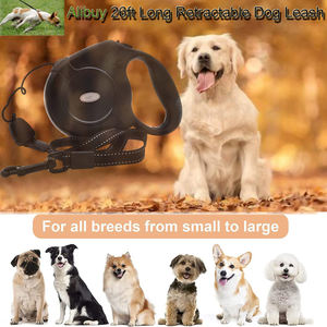 Correa retráctil automática para perros, correa de tracción de nailon de 5m y <span class=keywords><strong>8M</strong></span> para perros, extensible para caminar para perros pequeños, medianos y grandes de hasta 110 libras - Product Image 6