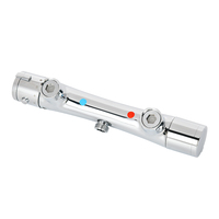 SANIPRO Sanitaire Mélangeur d'eau chaude et froide Kit de douche de pluie en laiton, ensemble de robinet de douche de bain thermostatique de salle de bain