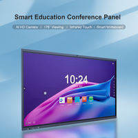 InASK Écran plat interactif intelligent 4K UHD multi-touch de 55/65/75/85/86 pouces, affichage intelligent tout-en-un avec IA pour les réunions
