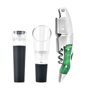 Tire-<span class=keywords><strong>bouchon</strong></span> manuel en acier inoxydable et résine à double charnière <span class=keywords><strong>pour</strong></span> bouteilles <span class=keywords><strong>de</strong></span> <span class=keywords><strong>vin</strong></span>, avec verseur et <span class=keywords><strong>bouchon</strong></span>, idéal <span class=keywords><strong>pour</strong></span> les barmans - Product Image 3