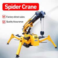 Grue araignée de 2 à 12 tonnes, petite grue araignée de chantier avec flèche télescopique