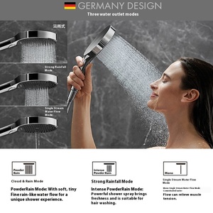 Simple Set Combination Bathtub Rain Shower Head Non-Constant Temperature for Bathroom <b>Mirror</b> Surface Finishing - Product Image 5